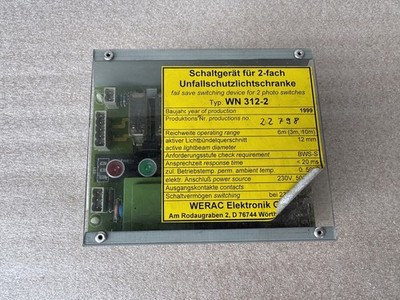 Kardex Shuttle / WERAC WN 312-2 Schaltgerät für 2-fach Unfallschutzlichtschranen
