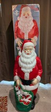 Vintage Empire 48  Santa Blow Mold Green Toy ...