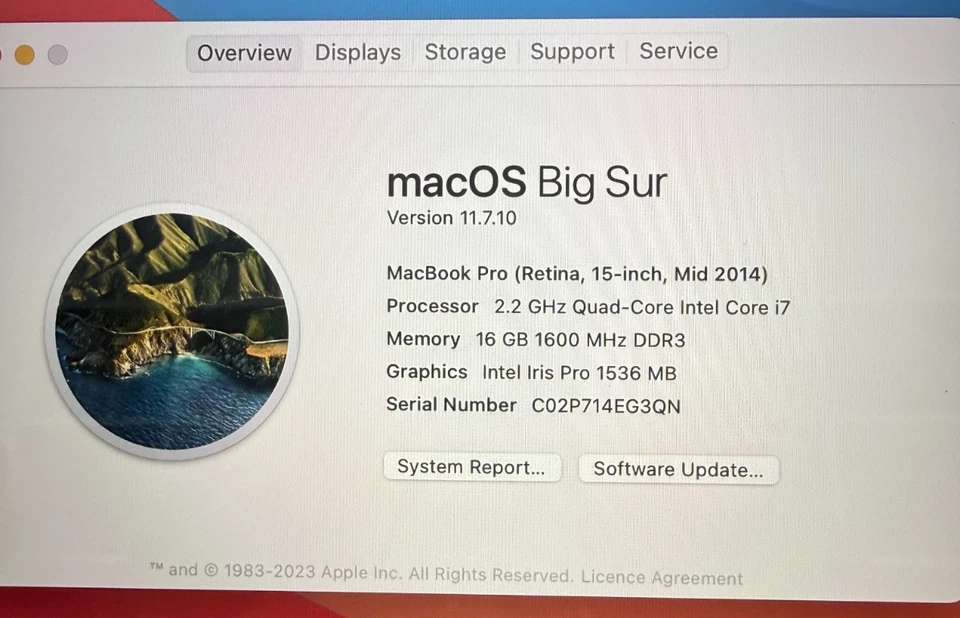 Apple MacBook Pro 15" 2014 · i7 · 16GB · 256GB, photo 2 of 5