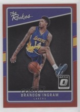 2016-17 Panini Donruss Optic The Rookies Red Prizm 34/99 Brandon Ingram #1 7bo