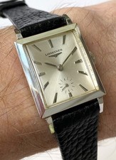 1962 LONGINES Gents Vintage Watch Swiss 64 years old White Gold F. Just Serviced
