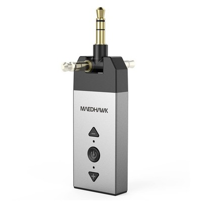 MAEDHAWK Bluetooth AUX Adapter, 5.2 21.3 * 8.5 * 72.6 mm, silber 