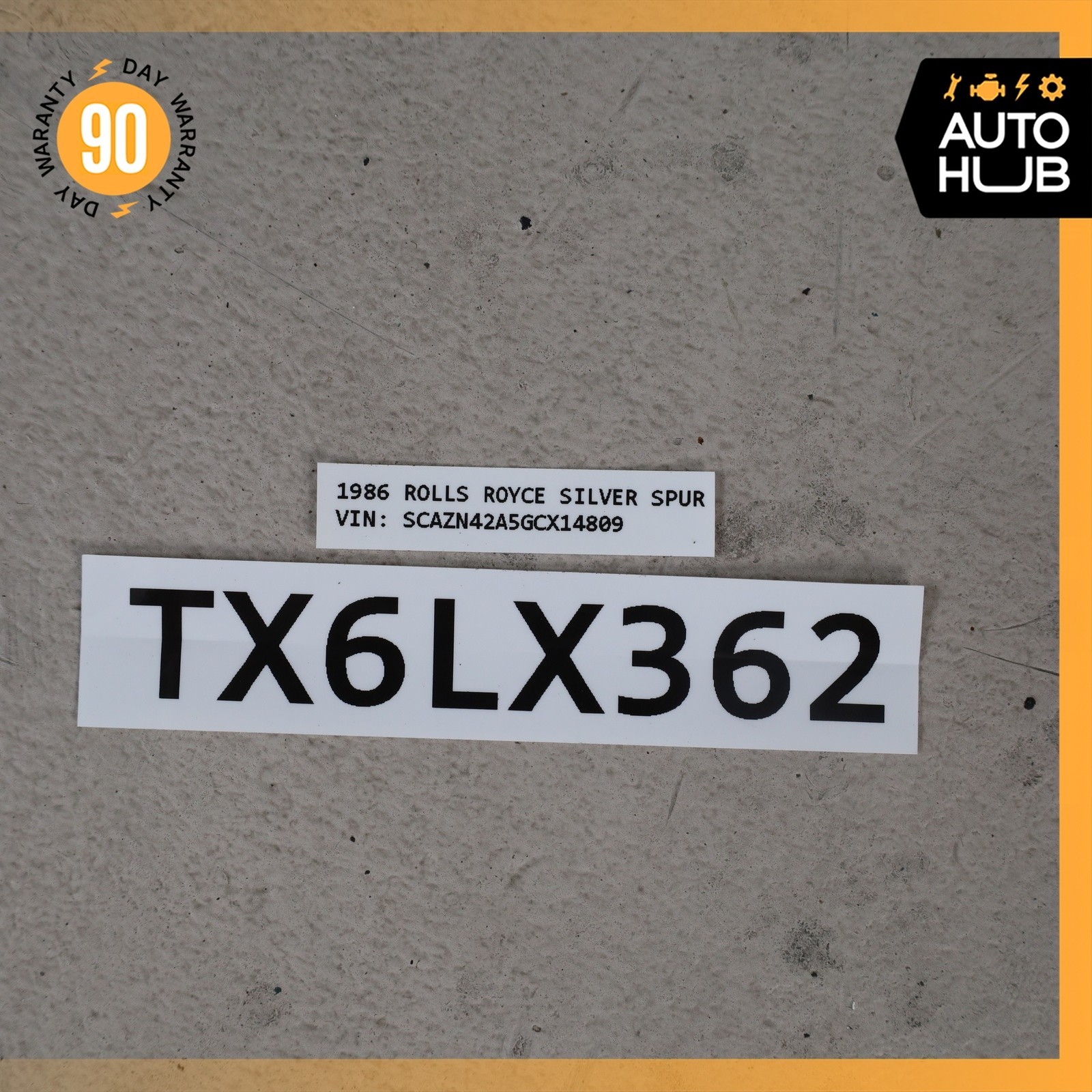 Rolls-Royce Silver Spur 1981-1991 Rear Left Door framework White