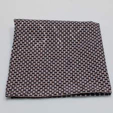 NWOT 100 Silk Pocket Square In Purple / Blue / Beige Geometric Made In Italy