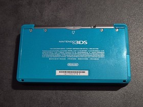 Nintendo 3DS Aqua Blue Console (CTR-001 USA) w/Box - No Charger - Tested *READ