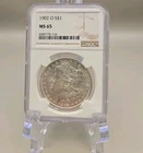 1902-O Morgan Silver Dollar - NGC MS65