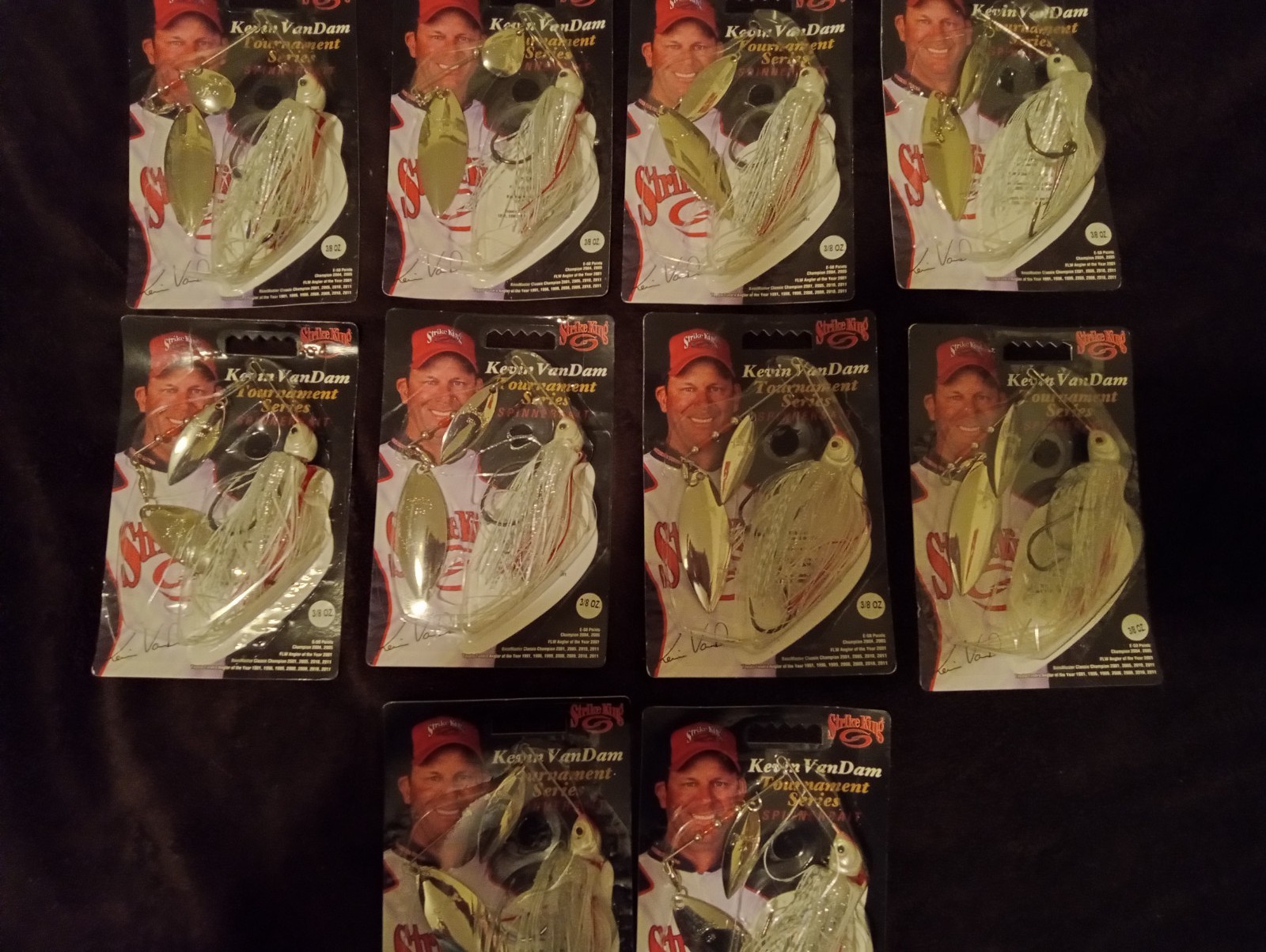 Kvd strike king spinnerbait tournament series kvd 3/8 oz.lot of ten lures - Image 2