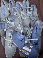 Job Lot &ndash; 7 Pairs Livergy Canvas Shoes / Trainers &ndash; Grey/Blue Colours &ndash; New