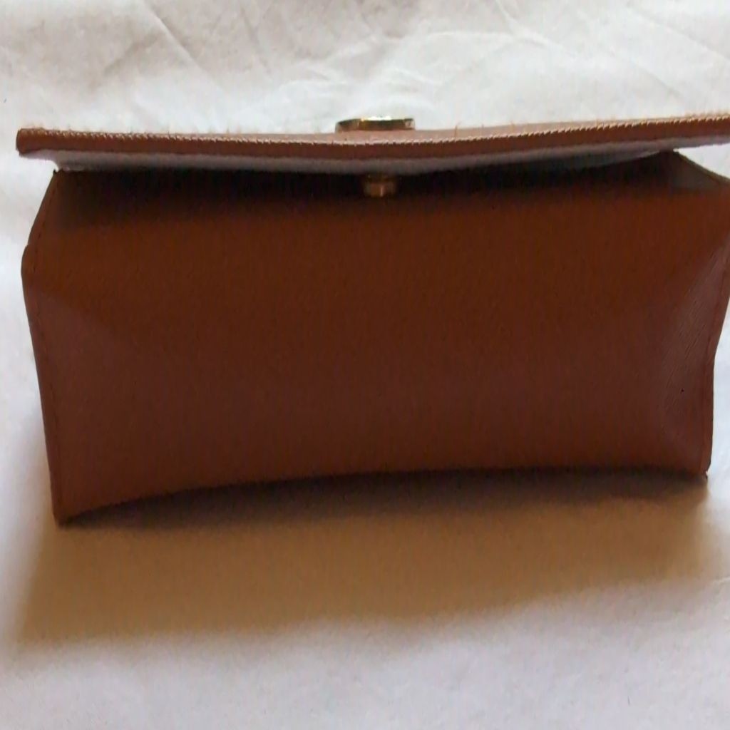 Tory Burch Hard Eyeglass Case, Brown, Pre-owned thumbnail 4