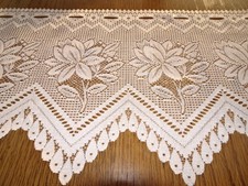 Scheibengardine Gardine im Landhaus Stil Vintage nach Maß 28 x 100/140/150/200cm