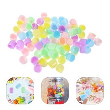 50 Pcs Capsule Balls Multi-purpose Packing Colored Round Capsules Fillable