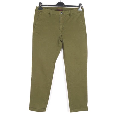 Pantalon chino homme SCOTCH & SODA TRUE GENTELMAN taille W30 L28 vert zippé - Photo 1/4