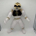 VTG 1994 Mighty Morphin Power Rangers 19” Plush White Ranger Kid Dimension Clean