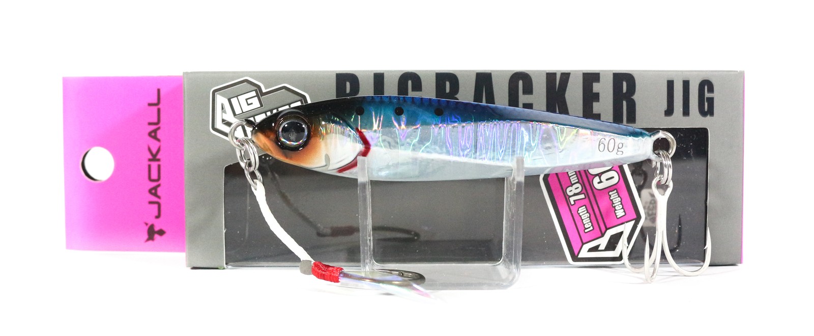 Jackall Metal Jig Big Backer 60 grams Iwashi Magma (5518)