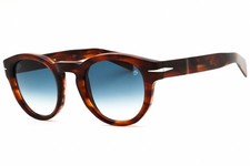 DAVID BECKHAM DB 7041 S 0Z15 08 Sunglasses Havana Frame Blue Lenses 48mm