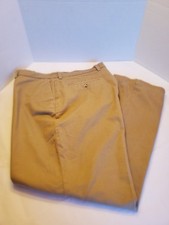 New George Pants Mens 40x32 Tan Khaki Regular Fit Straight Leg Dress Stretch