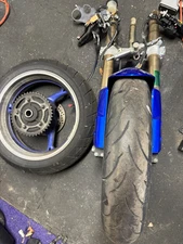 08-09 Suzuki GSXR600 GSXR 600 750 Complete Front End Wheel Rim Set Forks Brakes