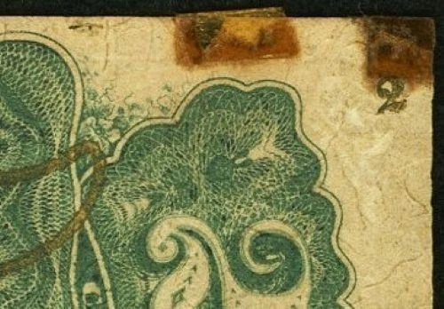 FR 1299 - 25c THIRD ISSUE - FIBER PAPER - SOLID BRONZE - GREEN BACK w/ "M-2-6-5" - Image 4 of 4