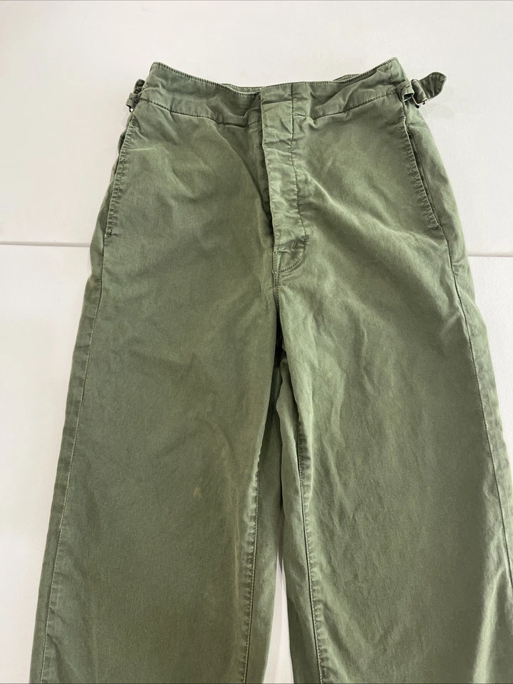 Pantalones MOTHER The Cinch Greaser Killing Time pierna ancha verde cintura alta talla 27 Foto 4 de 4