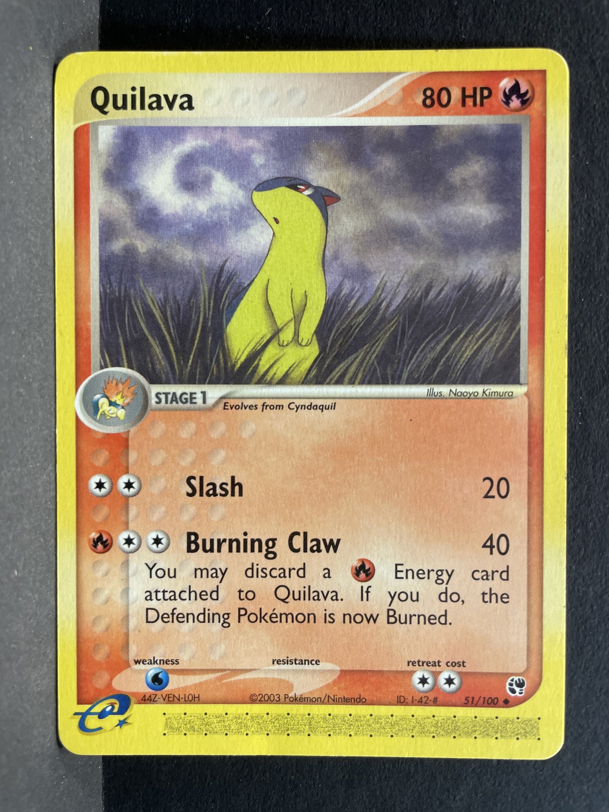 Pokemon Sandstorm #51/100 Quilava LP