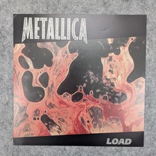 Vintage Metallica Load 1996 12x12 Album Promo Cardboard Poster NOS