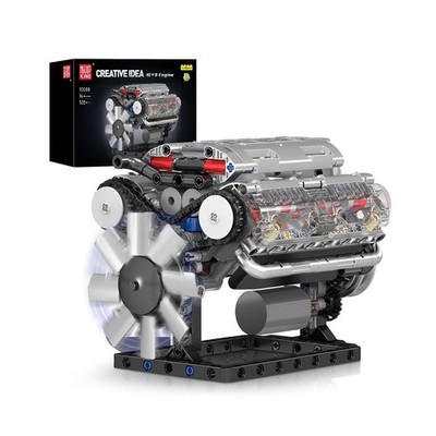 Mould King 10088 V8 Engine Model Kit - 535 Pcs to Build Your Ow... FAST USA SHIP