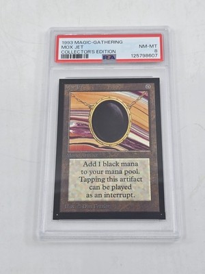 Mox Jet - Collector's Edition- MTG Magic the Gathering - PSA 8 NM