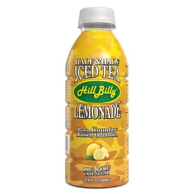 Hillbilly Half & Half Iced Tea & Lemonade, Made with Cane Sugar, 12 Count