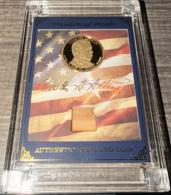 2025 A Word From POTUS Chester Arthur Proof Coin Relic #10/76 PP-CA21