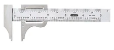 General Tools 729 Compact Stainless Steel Vernier Pocket Nib Caliper 5 in.