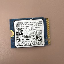 WD PC SN530 1TB M.2 2230 PCIe Gen3 ×4  SSD NVMe PCIe 93% Health Tested