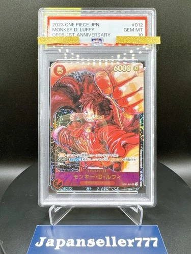 PSA 10 Monkey D Luffy ONE PIECE Card ST01-012 SR Parallel Awakening of New Era