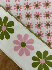 Vtg 1970 Lady Pepperell Daisy Kittery Bedding Flower Power 2 Pillowcases New!