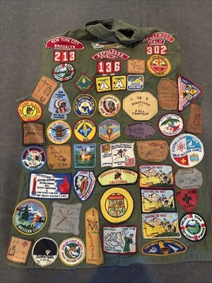 VintageBSA Boy Scout Vest Hollywood, New York City 1970 s!