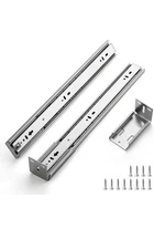 18 Inch Drawer Slides Soft Close Drawer Slide Glides Ball Bearing Full Extens...