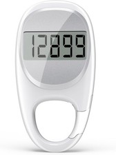 Simple Pedometer for Walking Accurate Step Tracker w/ Carabiner 3D Step Counter