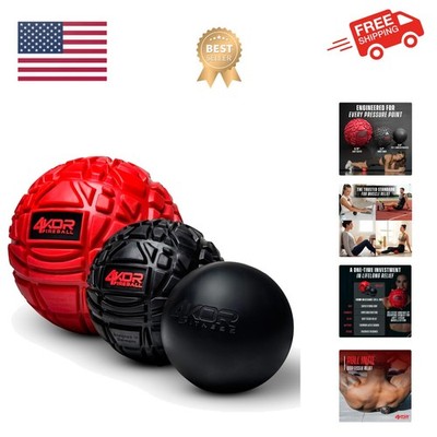 4KOR Massage Balls for Trigger Point Therapy - Myofascial Release Ball - Musc...