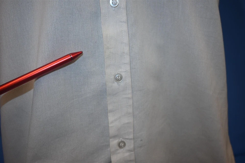 CAMISA MASCULINA VINTAGE ANOS 80 UNIFORME DE TRABALHO COCA-COLA LISTRADA PATCH BOTÃO PARA BAIXO MÉDIA M - Imagem 4 de 4