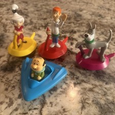 Vintage 1989 Wendy's Kids Meal The Jetsons Space Gliders Complete Set of 4 Toy
