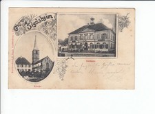 AK 31670, Postkarte, Gruss aus Sigolsheim, Elsass,Kirche, Rathaus, 1905