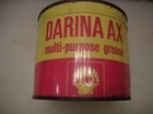 VINTAGE 1950S SHELL DARINA AX SEALED MULTI PURPOSE GREASE CAN WITH KEY — photo 10