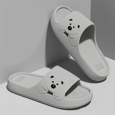 New Summer Concise Cute Bear Men's Home Shoes For Couple Cosy Slides Lithe Soft