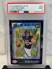 2024 Donruss Optic - Rated Rookie Caleb Williams Purple Shock Prizm PSA 9 🔥