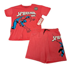 Marval Spider-Man 2 Piece Toddler Outfit Red Sz 5T Short Sleeve Shorts NWT