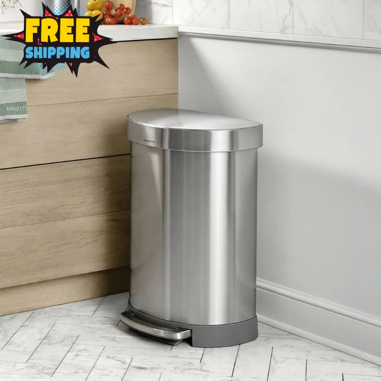 simplehuman Steel Household Trash Cans & Wastebaskets for sale | eBay