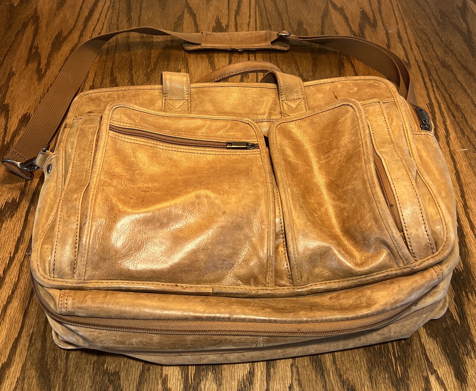 Vintage Wilson leather briefcase men’s genuine leather Gem