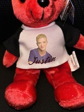 NSYNC Justin Timberlake Rare Collectible Red Bear