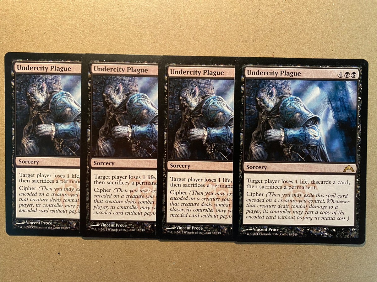 MTG 4x Undercity Plague Gatecrash Modern Magic the Gathering Card x4 NM