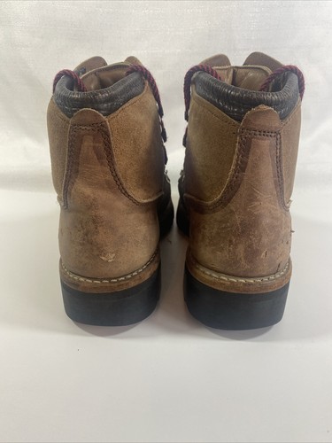VTG Dexter Brown Suede Hiking Mountaineering Lace Up Mid Boots 6N Vibram USA - Picture 13 of 21
