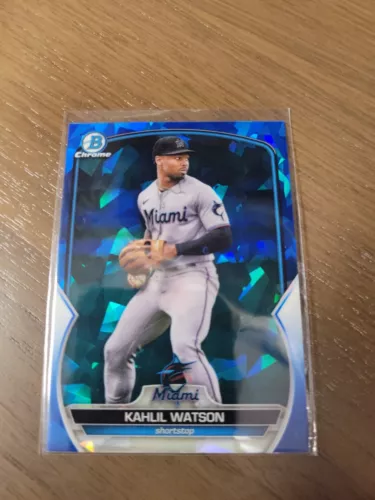 2023 Bowman Chrome Sapphire Kahlil Watson BCP-147 - Miami Marlins 